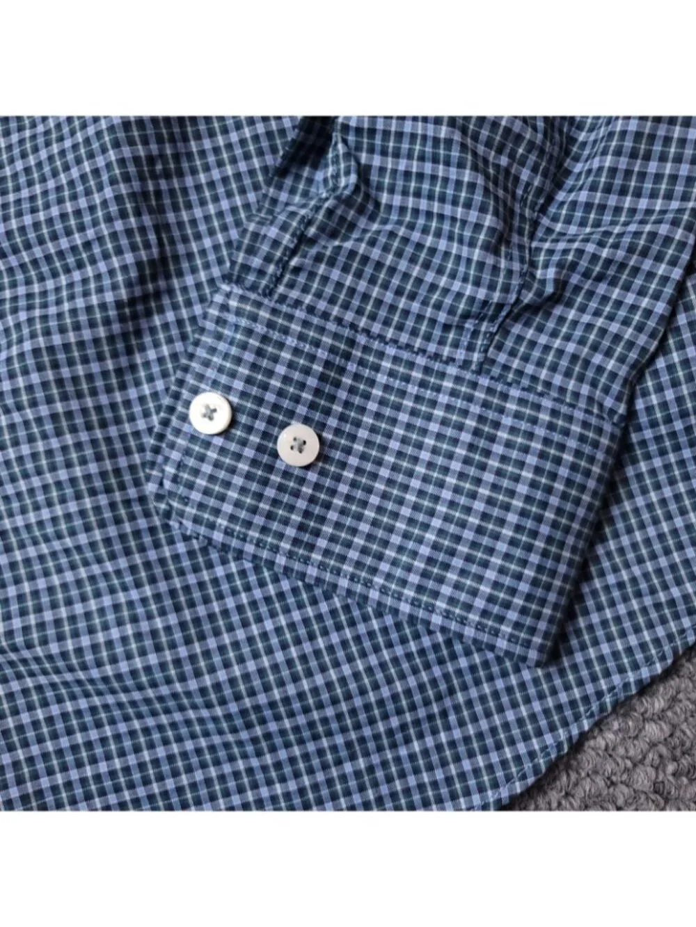 UNTUCKit Delune Shirt Mens L Large Relaxed Blue Button Long Sleeve